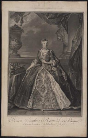 Bildnis des Marie Josephe, Reine de Pologne, Electrice de Saxe, Archiduchesse d'Autriche