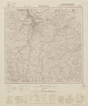 4129 Bad Harzburg, Topographische Karte 1:25000 (4cm - Karte)