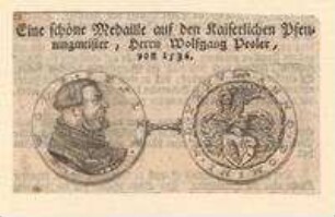 Medaille auf Wolff (I.) Peßler