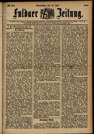 Ausgabe vom Donnerstag, den 12. Juli 1888.