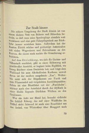 Zur Stadt hinaus