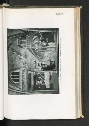 Tafel VII Abb. 7. Masolino. Gastmahl des Herodes. Baptisterium, Castiglione Olona