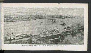 Werft von Blohm & Voss, K.-G. a. A., Hamburg, von der Elbseite.