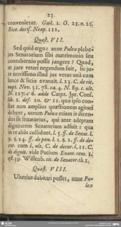Quaest. VII. Sed quid ergo: anne Pulex plebe?