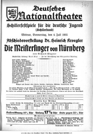 Die Meistersinger von Nürnberg