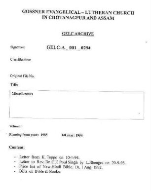 B.E.L. Publication Matters