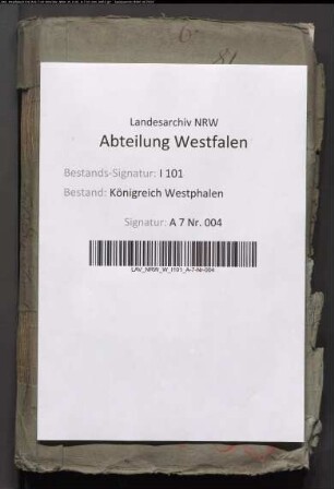 Regulierung und Erhebung der auf die exemten Grundstücke gelegten Grundsteuern im Fuldadepartement