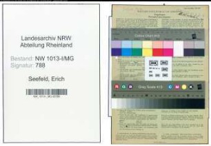 Entnazifizierung Erich Seefeld , geb. 29.08.1913 (Viehhaendel)