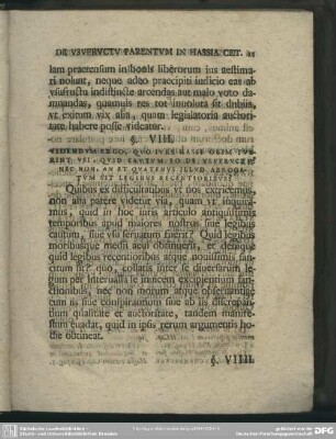 §. VIII. Videndum Ergo, Quo Iure Hassi Olim Fuerint Usi, Quid Cautum Eo De Usufructu? Nec Non, An Et Qatenus Illud Abrogatum Sit Legibus Recentioribus?