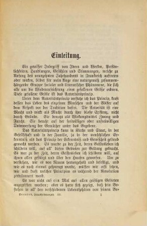 Das Autoritäts-Prinzip und die Revolution von 1789 : Separat-Abdruck aus G. Brandes Hauptströmungen der Litteratur des 19. Jahrhunderts