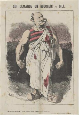QUI DEMANDE UN BOUCHER? PAR GILL.