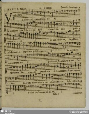 XXX. Venite exsultemus Domino