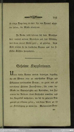 Geheime Kupplerinnen