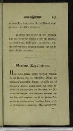 Geheime Kupplerinnen