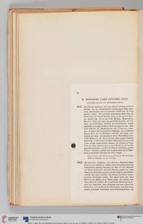 II. Archaische Vasen attischen Styls