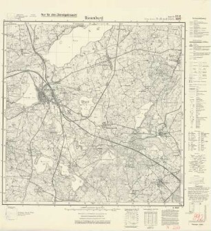 2281 (alte Nr.: 892) Riesenburg, Meßtischblatt (4cm - Karte)