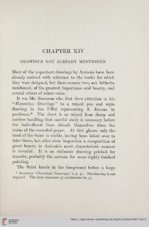 Chapter XIV: Drawings not Already Mentioned