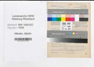 Entnazifizierung Martin Mieden, geb. 08.04.1891 (Ingenieur)