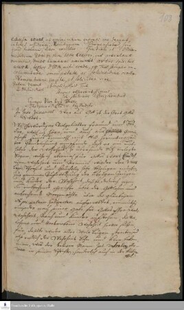 Brief von Friedrich Breckling an Gottlieb Spizel.