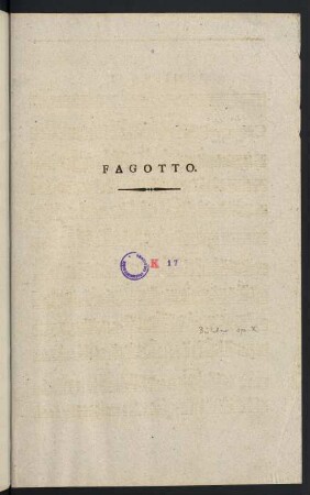 1-4, Missa VI - Fagotto