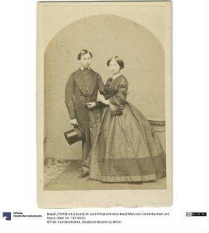 Porträt von Edward VII. und Prinzessin Alice Maud Mary von Großbritannien und Irland