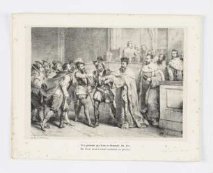 Aufstand der Sechzehn, aus: Voltaire, "La Henriade", Paris 1825