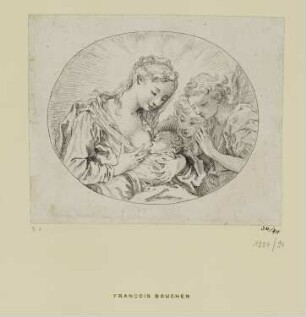Heilige Madonna das Jesuskind säugend