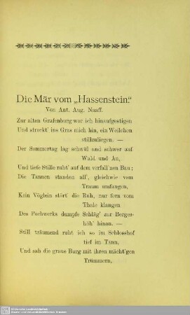 Die Mär vom "Hassenstein"
