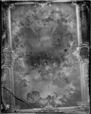 Karlsruhe Schloss 1. Obergeschoss - Corps de Logis - Marmorsaal Deckengemälde Geburt der Venus von Joseph Melling (1759-1760)