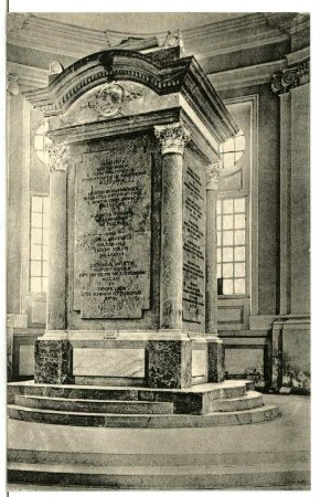 Altzella, Mausoleum : Altzella. Denkmal im Mausoleum des ehemaligen Zisterzienserklosters