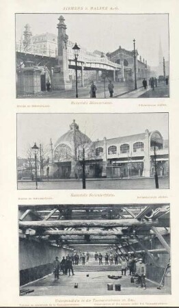 Haltestelle Bülowstrasse ; Haltestelle Nollendorfplatz ; Untergrundbahn in der Tauenzienstrasse im Bau