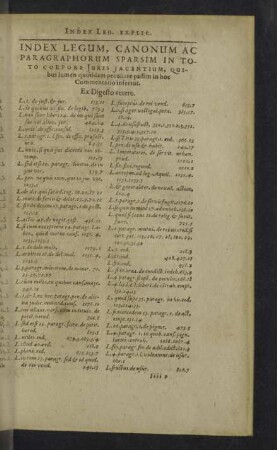 Index legum