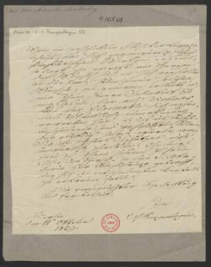 Brief an Felix Mendelssohn Bartholdy : 19.10.1839
