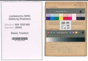 Entnazifizierung Friedrich Bieleit , geb. 28.08.1892 (Polizeimeister)