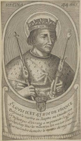 Bildnis von Lovis IX., König von Frankreich