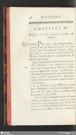 Chapitre III. Passages où les Anciens parlent du Vésuve