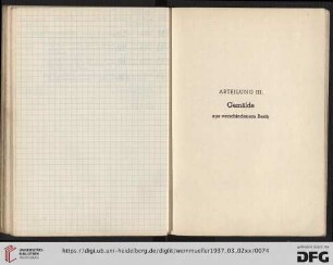 III Gemälde aus verschiedenem Besitz (Nr. 535-803)