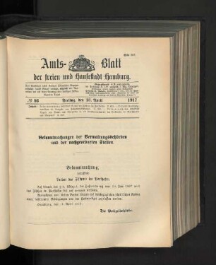 No. 93, 13. April 1917