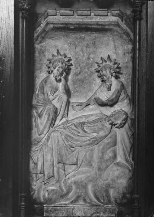 Relief des ehemaligen Hochaltars: Tod des Austriclinianus