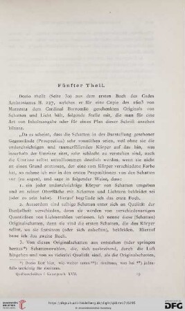 Fünfter Theil