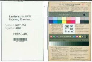 Entnazifizierung Luise Vieten , geb. 11.08.1899 ()