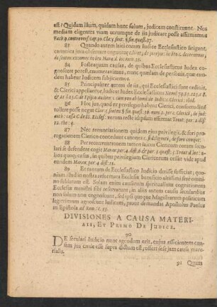 Divisiones A Causa Materiali, Et Primo De Judice.