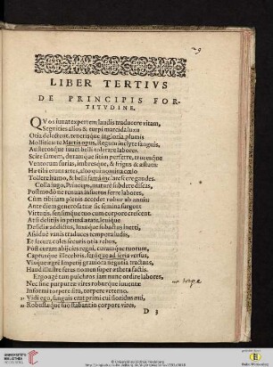 Liber tertius: De principis fortitudine