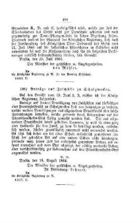 Anträge auf Zuschüsse zu Schulzwecken : [V. Elementarschulwesen]