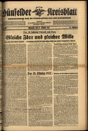 Ausgabe vom Mittwoch, den 28. Oktober 1942.