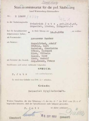 Jutz, Friedrich