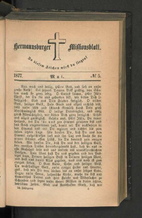 No. 8. Mai. 1877.