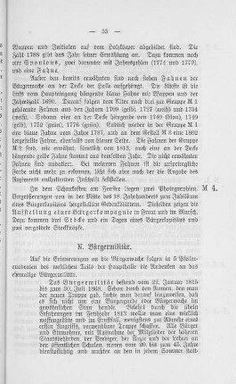 N. Bürgermilitär.