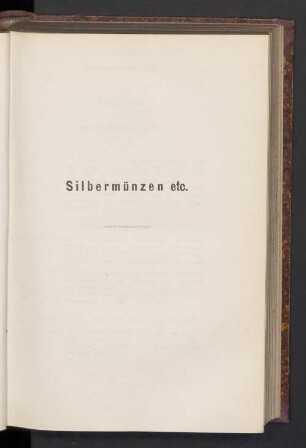 Silbermünzen etc
