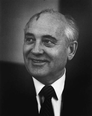 Michail Gorbatschow (geb. 1931; russischer Politiker, Parteisekretär und Staatsmann). Moskau, 1991